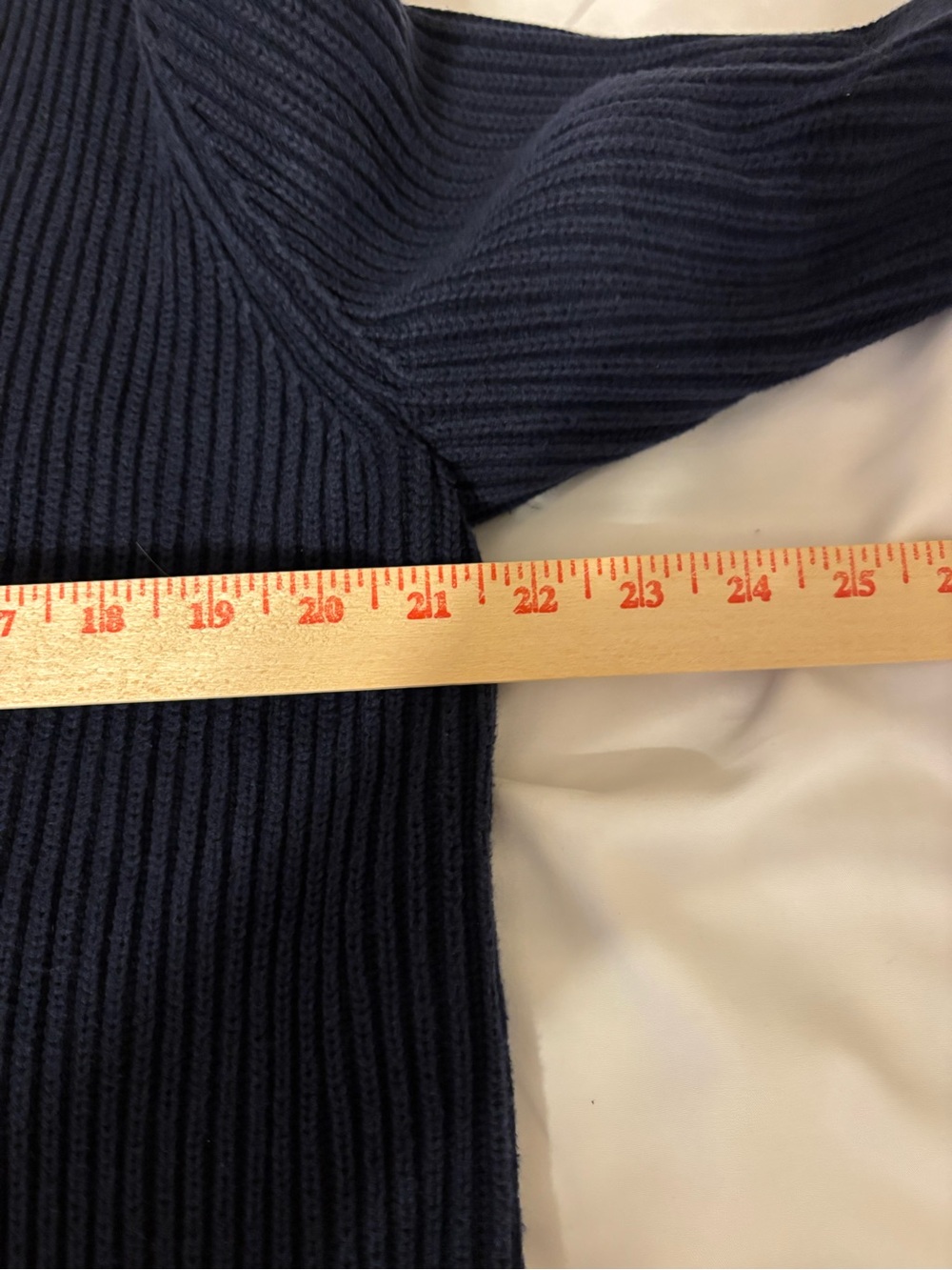 Lauren Ralph Lauren Navy Ribbed Cotton Double Breasted Cardigan M - Picture 3 of 7